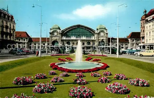 AK / Ansichtskarte Basel BS Bahnhof SBB Fontaene Kat. Basel