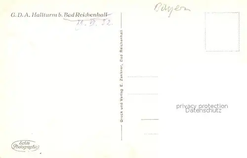 AK / Ansichtskarte Bad Reichenhall Hallturm Kat. Bad Reichenhall