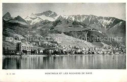 AK / Ansichtskarte Montreux VD et les Rochers de Naye Kat. Montreux