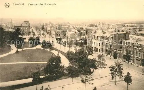 AK / Ansichtskarte Cambrai Panorama des Boulevards Kat. Cambrai