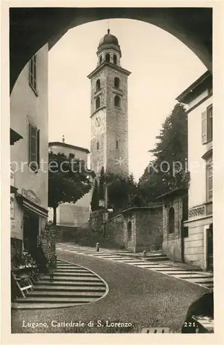 AK / Ansichtskarte Lugano TI Cattedrale di San Lorenzo Kat. Lugano