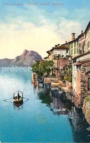 AK / Ansichtskarte Gandria Lago di Lugano e Monte San Salvatore Kat. Gandria