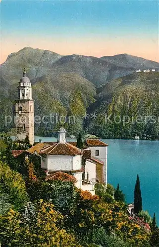 AK / Ansichtskarte Morcote Lago di Lugano Chiesa di Morcote