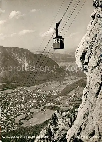 AK / Ansichtskarte Seilbahn Predigtstuhl Bad Reichenhall Foto E. Baumann Nr. 1212 Kat. Bahnen