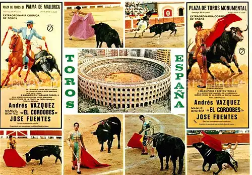 AK / Ansichtskarte Stierkampf Toros Espana Andres Vazquez Jose Fuentes  Kat. Sport