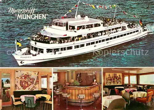 AK / Ansichtskarte Motorschiffe MS Muenchen Bodensee  Kat. Schiffe