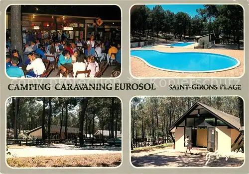 AK / Ansichtskarte Saint Girons Ariege Camping Caravaning Eurosol Restaurant Swimmingpool Bungalows Kat. Saint Girons