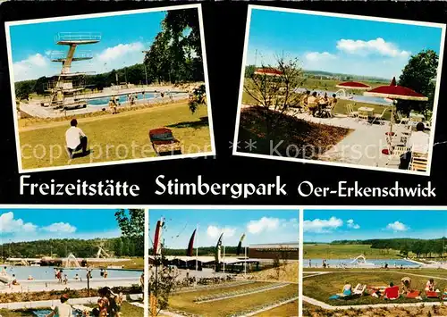 AK / Ansichtskarte Oer Erkenschwick Freizeitstaette Stimbergpark Sprungturm Schwimmbad Liegewiese Kat. Oer Erkenschwick