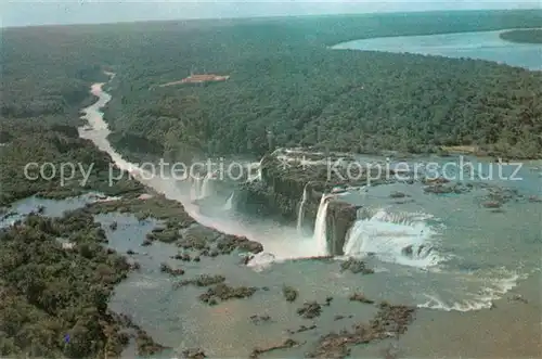 AK / Ansichtskarte Cataratas do Rio Iguacu Fliegeraufnahme Kat. Brasilien