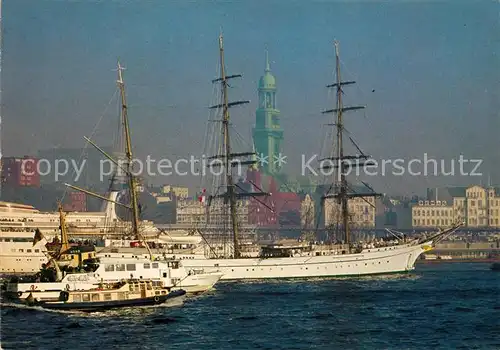 AK / Ansichtskarte Hamburg Hafen mit Segelschulschiff Gorch Fock Kat. Hamburg