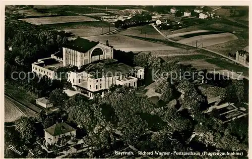 AK / Ansichtskarte Bayreuth Fliegeraufnahme Richard Wagner Festpielhaus  Kat. Bayreuth