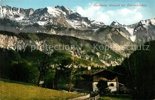 AK / Ansichtskarte Partenkirchen Forsthaus Graseck Kat. Garmisch Partenkirchen