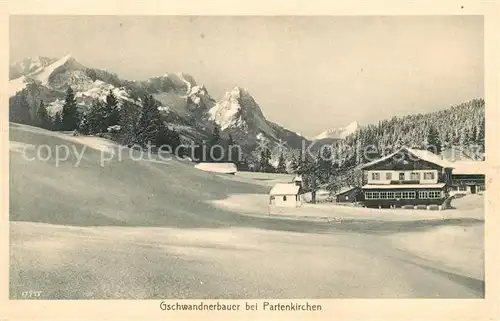 AK / Ansichtskarte Partenkirchen Gschwandnerbauer Kat. Garmisch Partenkirchen