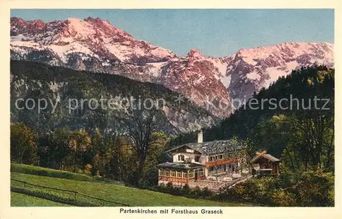 AK / Ansichtskarte Partenkirchen mit Forsthaus Graseck Kat. Garmisch Partenkirchen