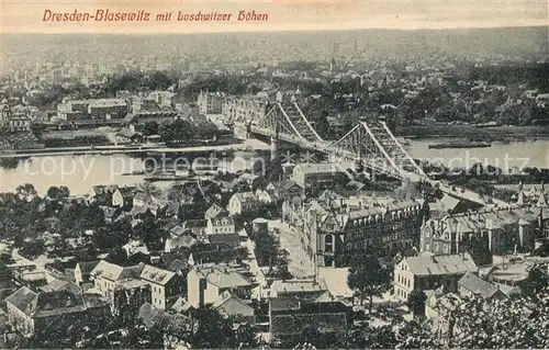 AK / Ansichtskarte Blasewitz mit Loschwitzer Hoehen Kat. Dresden