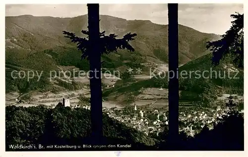 AK / Ansichtskarte Waldkirch Breisgau mit Kastelburg und Kandel Kat. Waldkirch