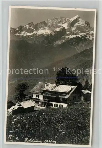 AK / Ansichtskarte Garmisch Partenkirchen Eckbauer Berggasthof Kat. Garmisch Partenkirchen