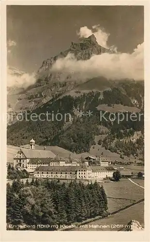 AK / Ansichtskarte Engelberg OW Kloster mit Hahnen Kat. Engelberg