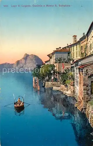 AK / Ansichtskarte Gandria Lago di Lugano e Monte San Salvatore Kat. Gandria