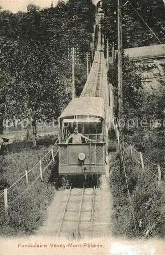 AK / Ansichtskarte Vevey VD Funiculaire Vevey Mont Pelerin Kat. Vevey