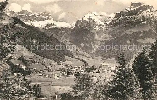 AK / Ansichtskarte Engelberg OW Blick vom Schloessli Kat. Engelberg