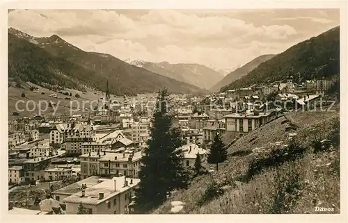 AK / Ansichtskarte Davos GR Panorama Kat. Davos