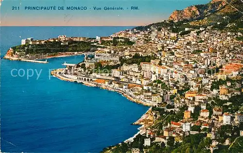AK / Ansichtskarte Monaco Vue Generale Kat. Monaco