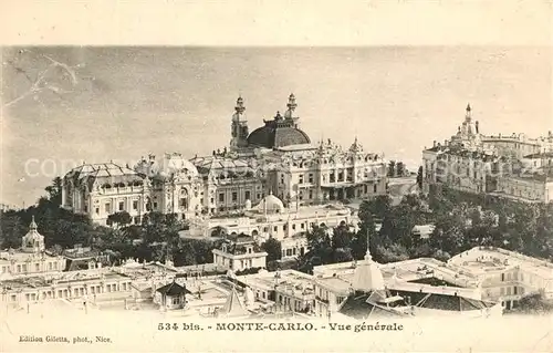 AK / Ansichtskarte Monte Carlo Vue generale Kat. Monte Carlo