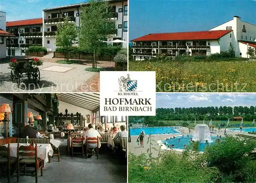 AK / Ansichtskarte Bad Birnbach Kurhotel Hofmark Kurpark Freibad Kat. Bad Birnbach
