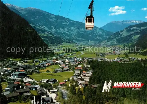 AK / Ansichtskarte Mayrhofen Zillertal Ahornbahn Blick gegen Schwendau Hippach und Ramsau Alpenpanorama Kat. Mayrhofen