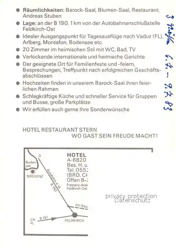 AK / Ansichtskarte Frastanz Hotel Restaurant Stern Kat. Frastanz Vorarlberg