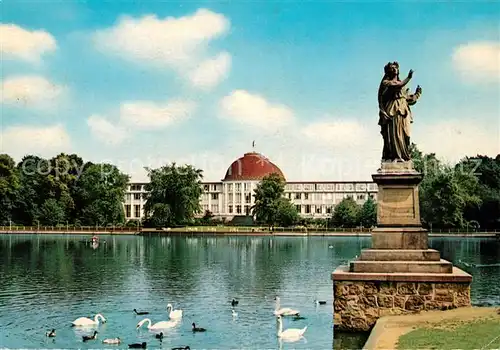 AK / Ansichtskarte Bremen Parkhotel Schwaene Denkmal Statue Kat. Bremen