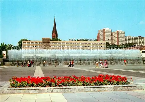 AK / Ansichtskarte Frankfurt Oder Karl Marx Strasse Wasserspiele Kat. Frankfurt Oder