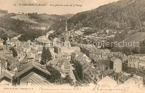 AK / Ansichtskarte Plombieres les Bains Vosges Vue generale prise de la Vierge Kat. Plombieres les Bains