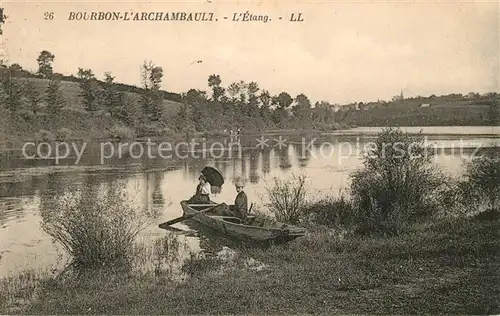 AK / Ansichtskarte Bourbon l Archambault Etang Kat. Bourbon l Archambault