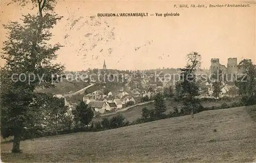 AK / Ansichtskarte Bourbon l Archambault Vue generale Kat. Bourbon l Archambault