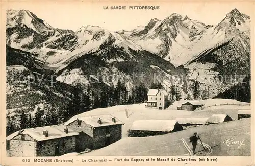 AK / Ansichtskarte Modane Le Charmaix Fort du Sappey et le Massif de Chavieres Kat. Modane