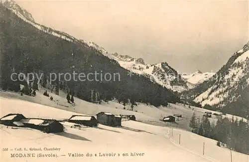 AK / Ansichtskarte Modane Vallee du Lavoir en hiver Kat. Modane