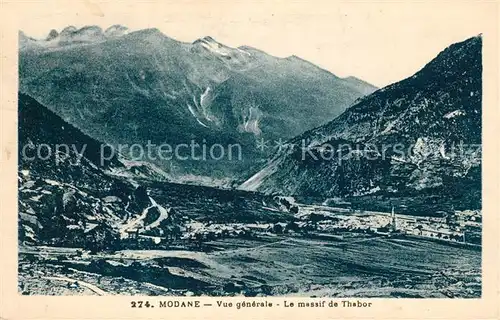 AK / Ansichtskarte Modane Vue generale Le massif de Thabor Kat. Modane