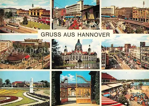 AK / Ansichtskarte Hannover Schloss Maschsee Bahnhof  Kat. Hannover