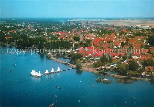 AK / Ansichtskarte Steinhude Meer Yachthafen Fliegeraufnahme