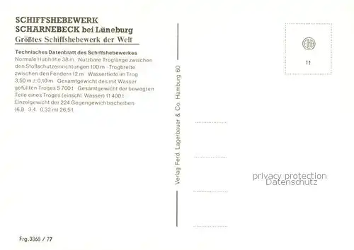 AK / Ansichtskarte Scharnebeck Lueneburg Fliegeraufnahme Schiffshebewerk Kat. Scharnebeck