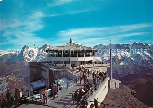 AK / Ansichtskarte Schilthorn Loetschental Bergsation Restaurant Piz Gloria Kat. Schilthorn