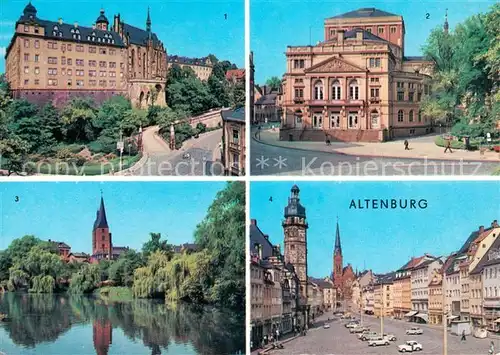 AK / Ansichtskarte Altenburg Thueringen Schloss Marktplatz Landestheater Kat. Altenburg