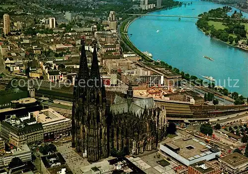 AK / Ansichtskarte Koeln Rhein Fliegeraufnahme Dom Kat. Koeln