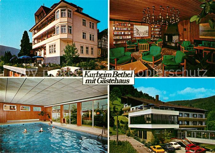 Ak Ansichtskarte Wildbad Schwarzwald Kurheim Haus Bethel Mit
