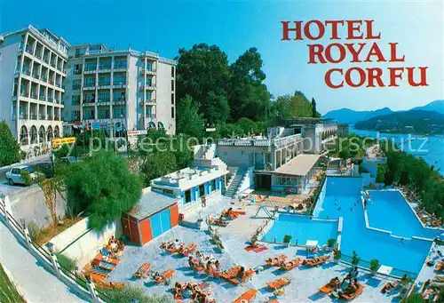 AK / Ansichtskarte Corfu Korfu Hotel Royal Swimming Pool Meerblick Kat. Griechenland