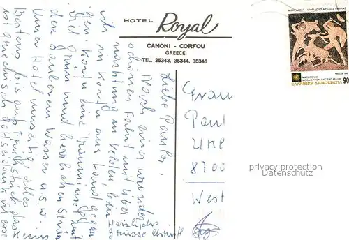 AK / Ansichtskarte Corfu Korfu Hotel Royal Swimming Pool Meerblick Kat. Griechenland