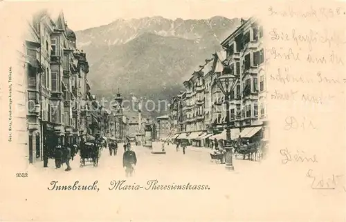 AK / Ansichtskarte Innsbruck Maria Theresienstrasse Kat. Innsbruck