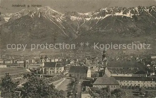 AK / Ansichtskarte Innsbruck gegen Norden Kat. Innsbruck